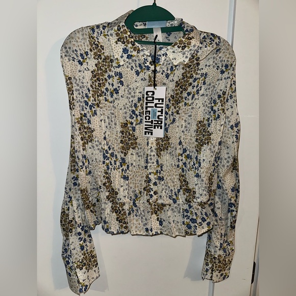 Future Collective Tops - NWT Future Collective Floral Blouse